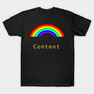 Gold Content Rainbow T-Shirt